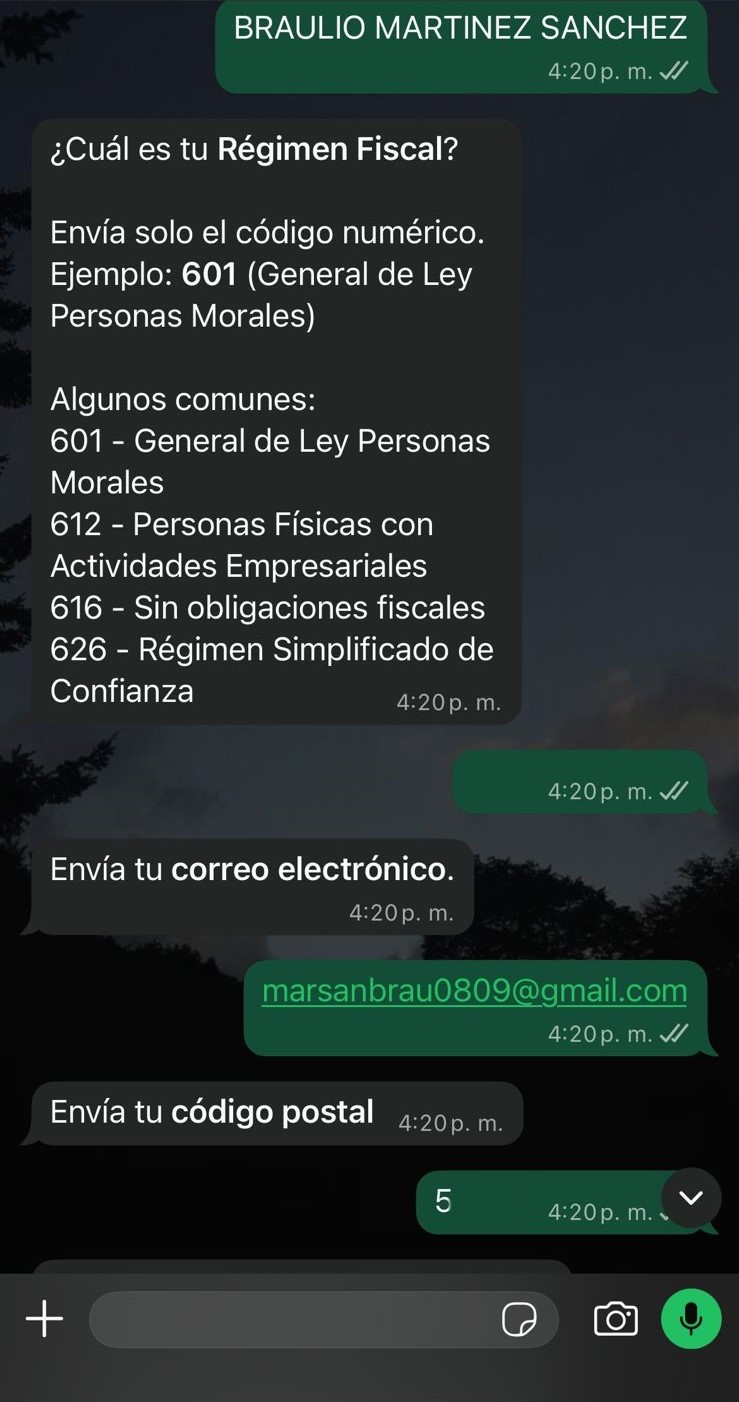 Paso 5: Régimen Fiscal y Código Postal